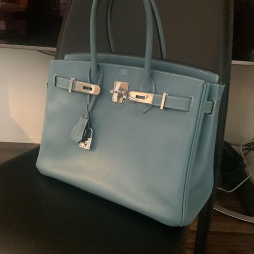 Hermes birkin blue - hermes, 30