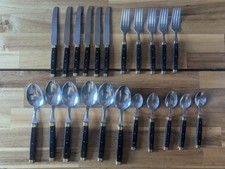 Mid Century Modern 22 Pieces of French Bistro Cutlery Melron