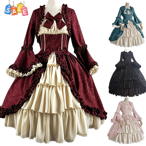 Women medieval lolita dress - medieval,