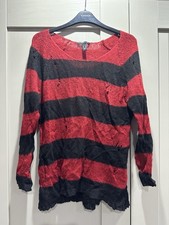 Red And Black Striped Jumper