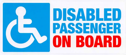 Disabled passenger board - disabled,