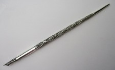 Sterling silver calligraphy