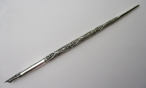 Sterling silver calligraphy