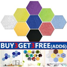 Cork Board Felt Hexagon Message Notice Board Self-adhesive Memo Office School