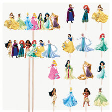 Disney Princess Birthday Cupcake & Party Food Toppers Decorations Picks 16 Pack