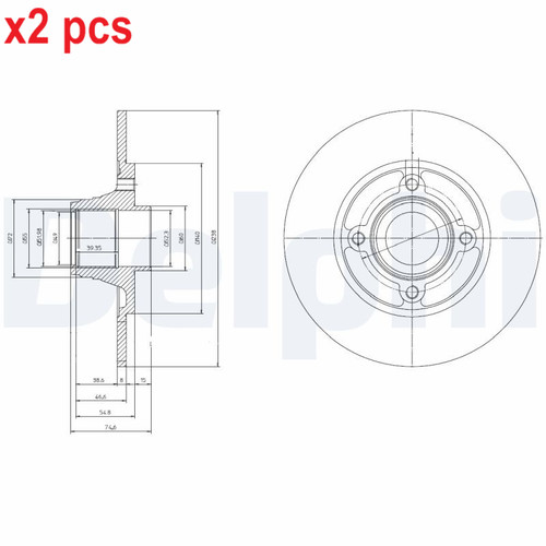 Pcs sides fits for - x2,