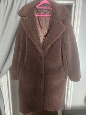 new look curves brown coat