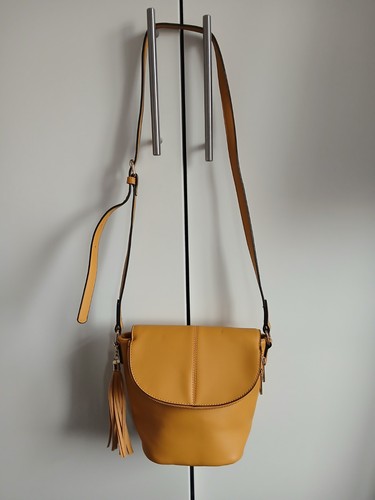Ladies mustard colour handbag - mustard,