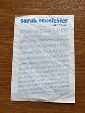 Sarah Records Newsletter July