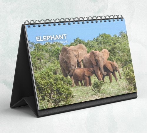 Elephant desk calendar - desk,