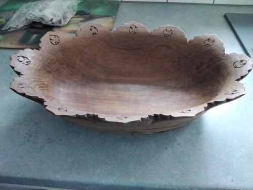 Vintage hand carved wooden - vintage,