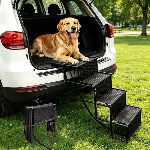 Steps folding dog ramp for - ramp,