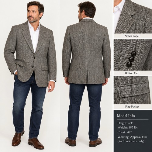 Vintage harris tweed blazer - vintage,