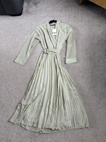 Zara women green maxi - green,