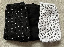 Set of 3 Full Briefs Primark Size XS Black & White New / Unused Underwear Pants