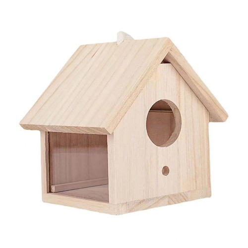 Outdoor bird house wooden - outdoor,