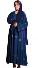 Nida Bows Embroidery Abaya for women with hijab.