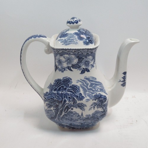 Enoch wedgewood teapot blue - enoch,