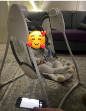 Graco Baby Delight Electric Swing Chair 2 Speeds, Adjustable Rocker Soother