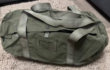 Genuine Soviet Cold War Canvas Webbing Barrel Holdall Kit Bag