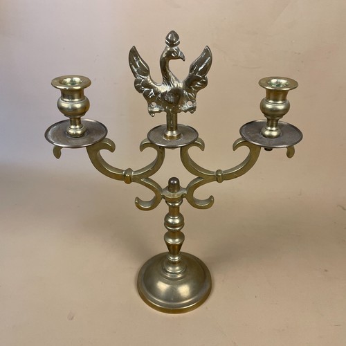 Vintage arm candelabra brass - vintage,
