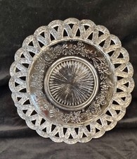 Victorian Pressed Glass Plate