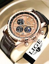 Mens Luxury Wristwatch Moon