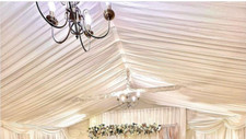 4x4m pleated ivory - 4x4m, marquee