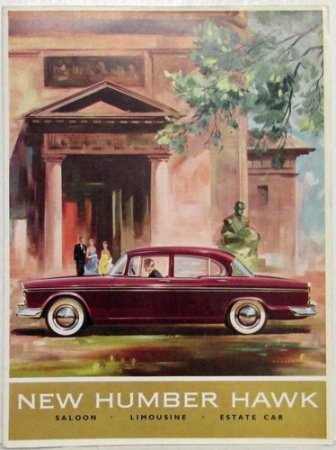 1960 humber hawk - sales, folder
