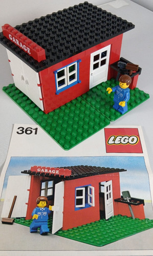Vintage lego town 361 garage - vintage,