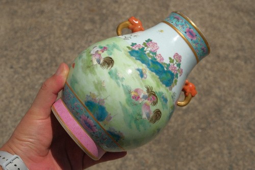 C0143 famille rose zun - famille, vase