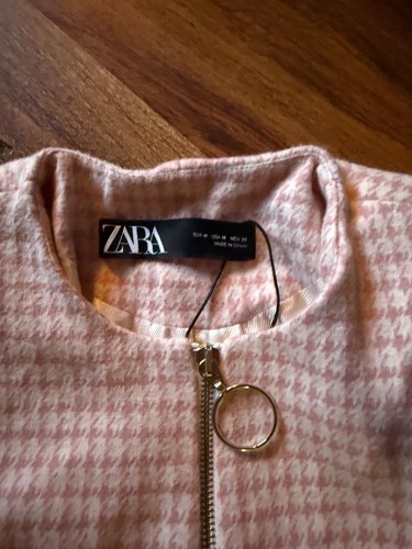Zara heringbone blazer pink - zara,
