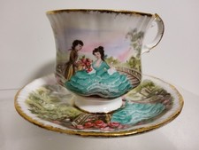 Paragon Marlborough Series Love Couple Bone China Tea Cup & Saucer VGC