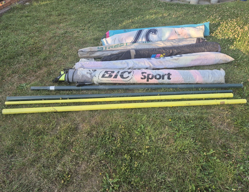 Windsurfing sail set with - sail,