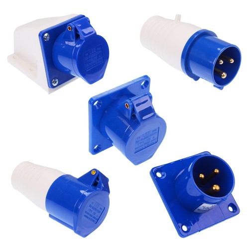 Blue pin 16a 32a 230v - 3,
