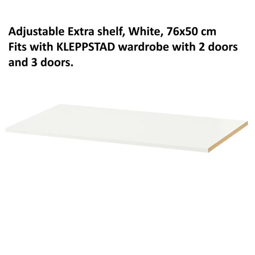 Wooden closet shelf 76x50cm - wooden,