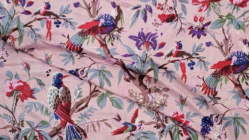Birds 100 cotton ikat batik - birds, 100%