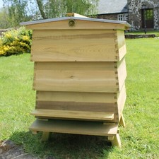 WBC NZ Pine Beehive Gabled Roof Hive 3 Lifts Porch 2 Super 1 Brood Beekeeping