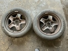 Vauxhall Astra H Zafira B 16'' Steel Wheel X2 Pair Good Matching Tyres 205/55/16
