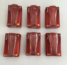 Shell V-Power Ferrari Collectible Glass Set of Six Full Set Boxed Unused