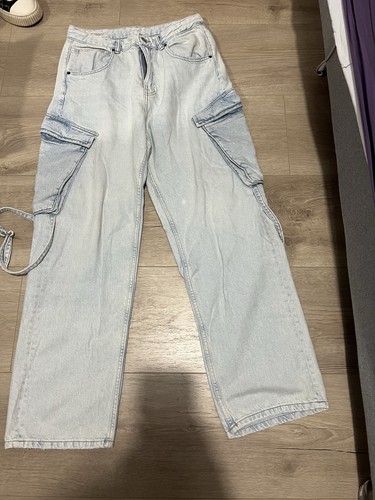 Zara man light wash denim - man,