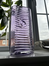 Whitefriars style 11” Purple Glass Vase