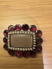 Georgian Garnet and Seed Pearl
