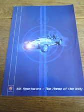 MK SPORTSCARS INDY BROCHURE