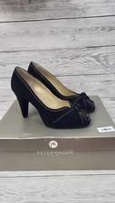 Peter Kaiser Black Suede Peep