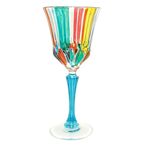 Murano wine glass multi - wine, light