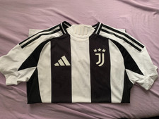 Men's Football Shirt Black Juventus Home 2024-2025 Authentic Jersey T-Shirt Top,