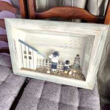 Coastal Seaside Shadow Box