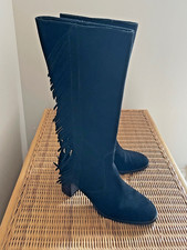 LK Bennet black suede knee