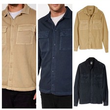 M&S Mens Blue Beige Overshirt